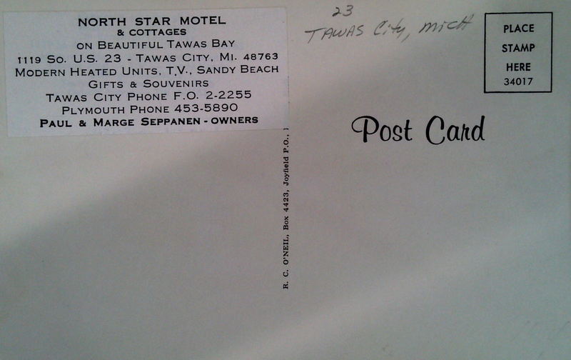 North Star Motel - Old Postcard View (newer photo)
